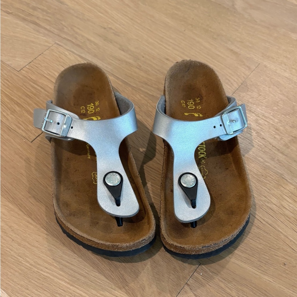 Silver Birkenstock Sandals